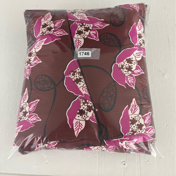 ME+EM Printed Textured Satin Maxi Dress Size 10 Burgundy Waterlily Print - Picture 12 of 12